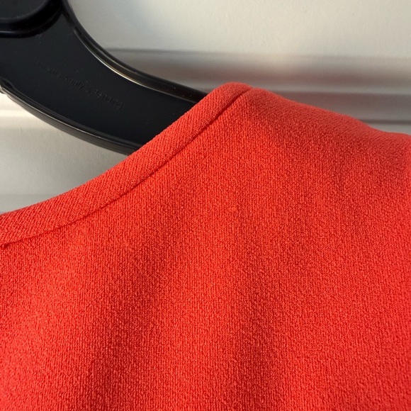 Trina Turk Coral Cutout Faux Overlay Midi Dress size 6 - Picture 10 of 12